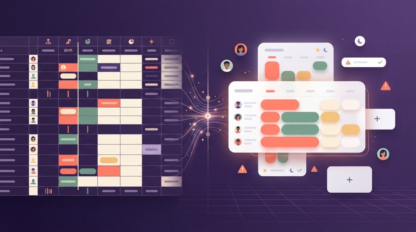 Agency shift scheduling: Excel or employee scheduling software